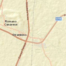 Strambino Street Map