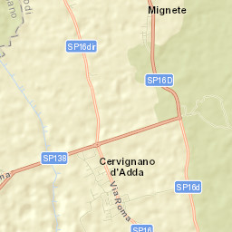 Cervignano d'Adda Street Map