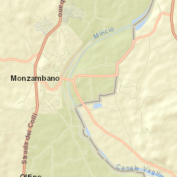 Monzambano Street Map