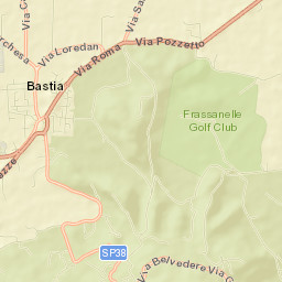 Bastia Street Map