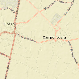 Fossò Street Map