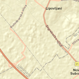 Lipovljani Street Map