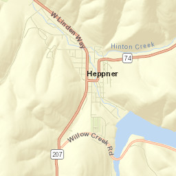 Heppner Street Map