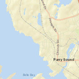 Parry Sound Street Map