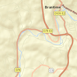Brantôme Street Map