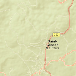 Saint-Genest-Malifaux Street Map