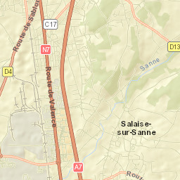 Salaise-sur-Sanne Street Map