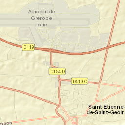 Saint-Étienne-de-Saint-Geoirs Street Map