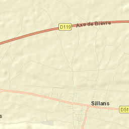 Sillans Street Map