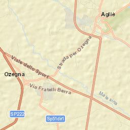 Ozegna Street Map