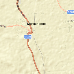 Mercenasco Street Map