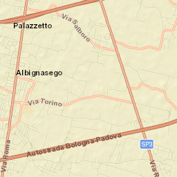 Albignasego Street Map