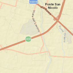 Ponte San Nicolò Street Map