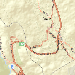 Čavle Street Map
