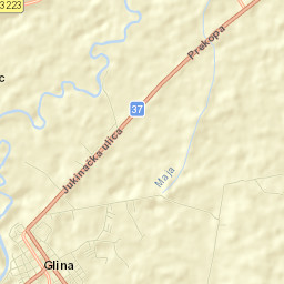 Glina Street Map