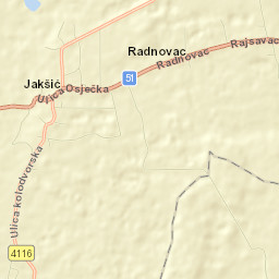 Jakšić Street Map