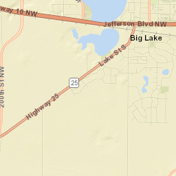 Big Lake Street Map