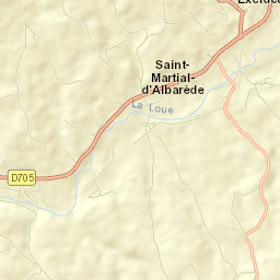 Excideuil Street Map