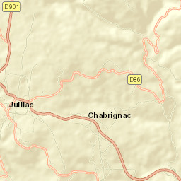Juillac Street Map