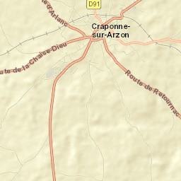 Craponne-sur-Arzon Street Map