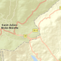 Saint-Julien-Molin-Molette Street Map