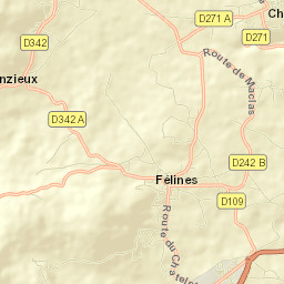 Félines Street Map