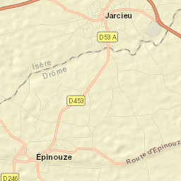 Épinouze Street Map