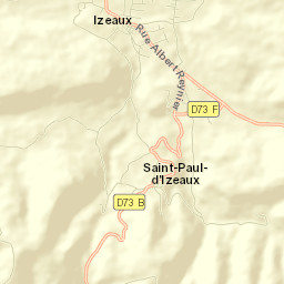 Izeaux Street Map