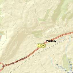 Vourey Street Map