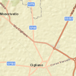 Cigliano Street Map