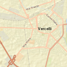 Vercelli Street Map
