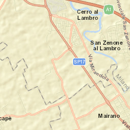 Cerro al Lambro Street Map