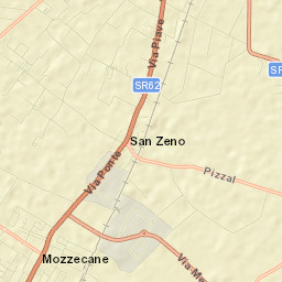 Mozzecane Street Map