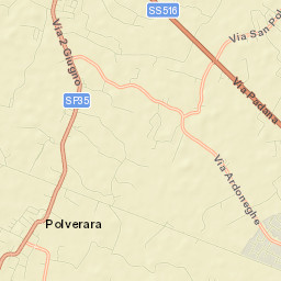 Polverara Street Map