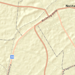 Nuštar Street Map