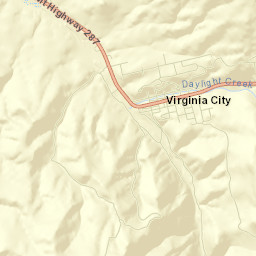 Virginia City Street Map