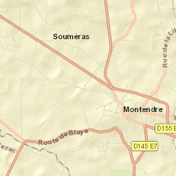 Montendre Street Map