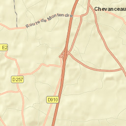 Chevanceaux Street Map
