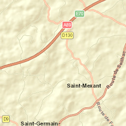 Saint-Mexant Street Map