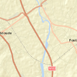 Brioude Street Map