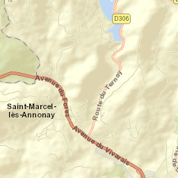 Saint-Marcel-lès-Annonay Street Map