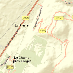 Le Champ-près-Froges Street Map