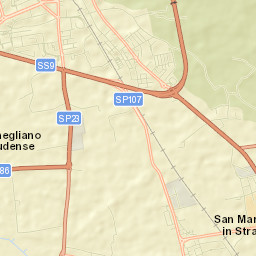 Provincia di Lodi Street Map