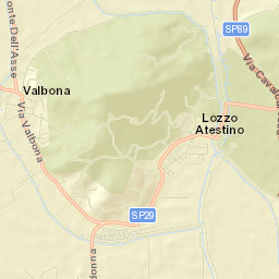 Lozzo Atestino Street Map