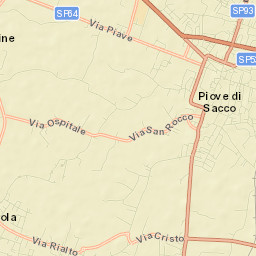 Piove di Sacco-Piovega Street Map