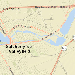 Salaberry-de-Valleyfield Street Map
