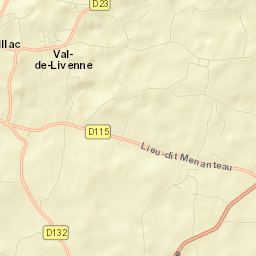 Marcillac Street Map