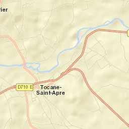 Tocane-Saint-Apre Street Map