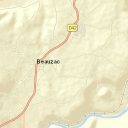 Beauzac Street Map