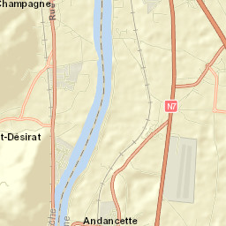 Andancette Street Map